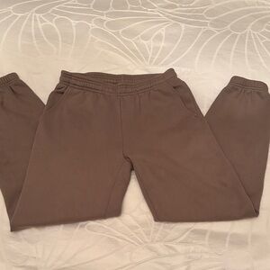 Aritzia Womens Brown-Beige Joggers